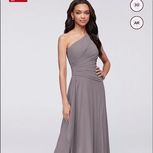 David’s Bridal One-Shoulder Dress